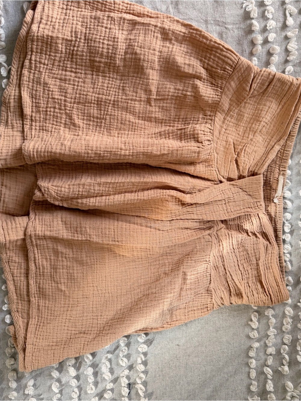 ILIA Peach Textured Cotton Gauze Tank Top
